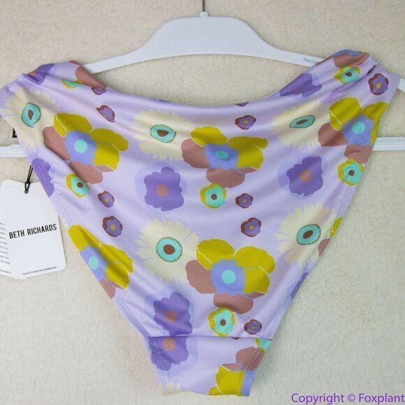 NEW Free people x Beth Richards delray 70’s floral bikini bottom, XL - Picture 3 of 16